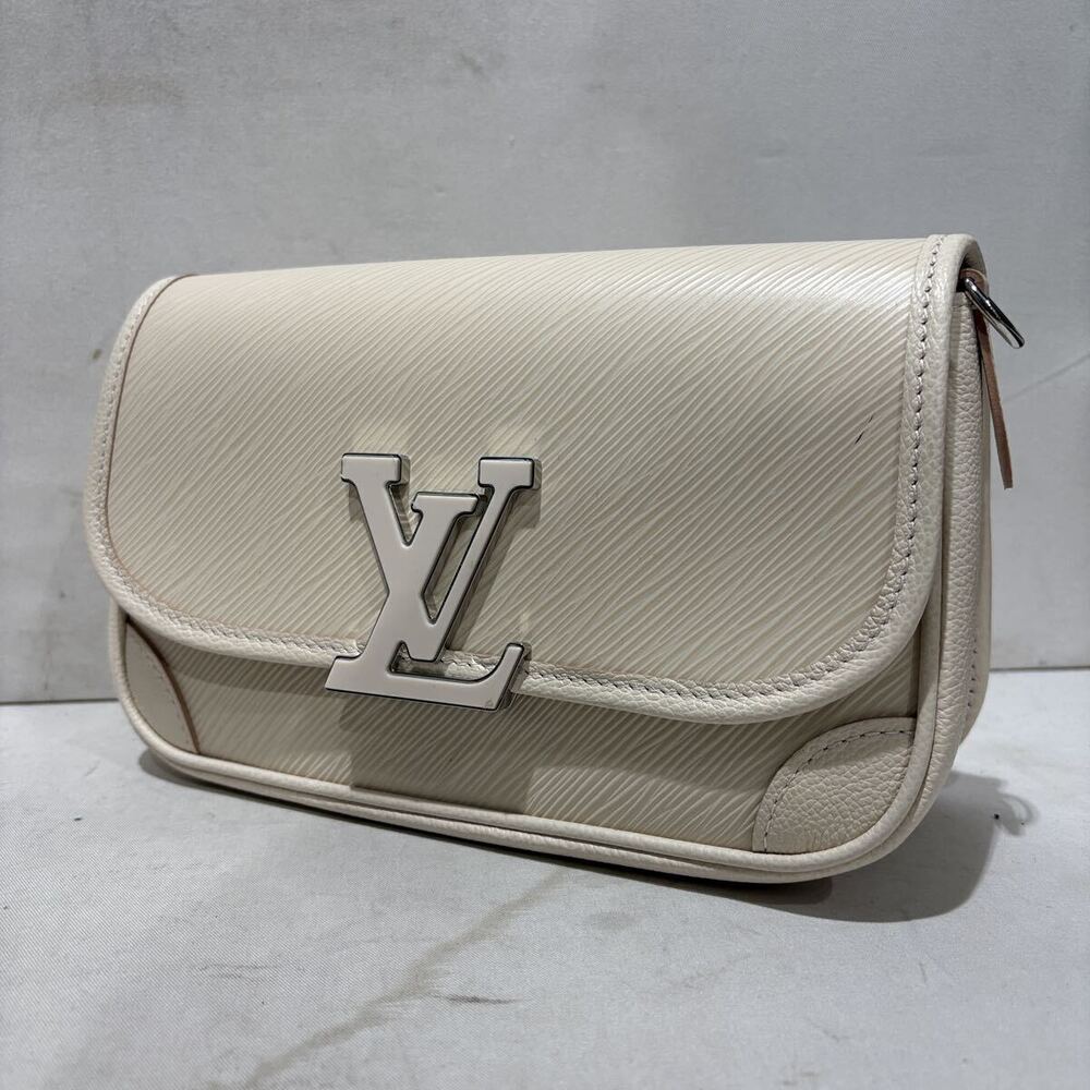 Louis Vuitton Shoulder Bussy NM White White Ivory Bag Epi White